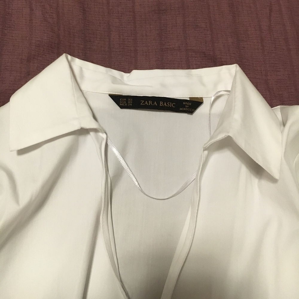 Nwot Zara White Shirt View 2